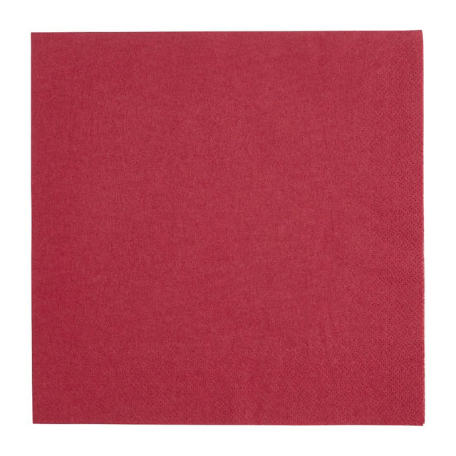 Fiesta Recyclable Dinner Napkin Bordeaux 40x40cm 3ply 1/4 Fold (Pack of 1000) - FE253  Fiesta