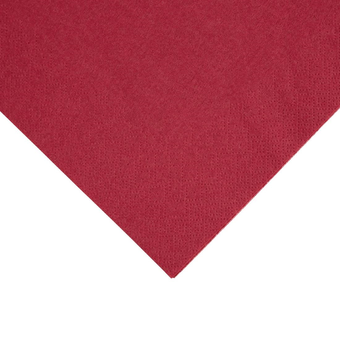 Fiesta Recyclable Dinner Napkin Bordeaux 40x40cm 3ply 1/4 Fold (Pack of 1000) - FE253  Fiesta