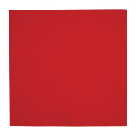 Fiesta Recyclable Dinner Napkin Red 40x40cm 3ply 1/4 Fold (Pack of 1000) - FE254  Fiesta