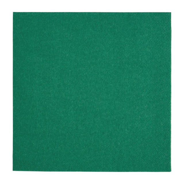 Fiesta Recyclable Dinner Napkin Dark Green 40x40cm 3ply 1/4 Fold (Pack of 1000) - FE255  Fiesta