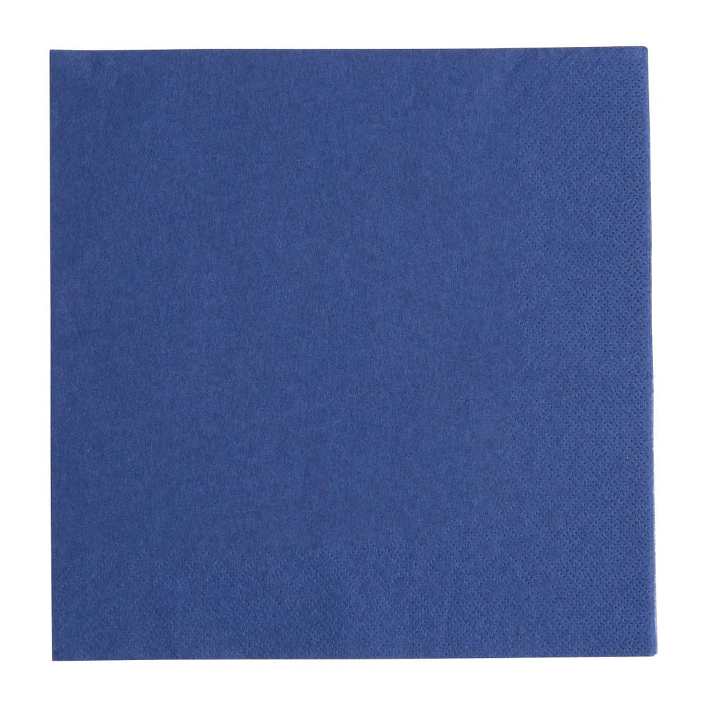 Fiesta Recyclable Dinner Napkin Dark Blue 40x40cm 3ply 1/4 Fold (Pack of 1000) - FE256  Fiesta