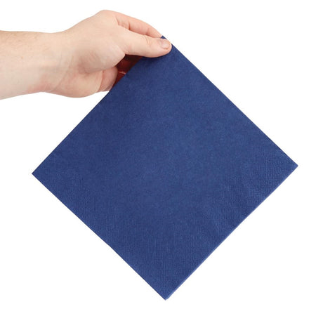 Fiesta Recyclable Dinner Napkin Dark Blue 40x40cm 3ply 1/4 Fold (Pack of 1000) - FE256  Fiesta