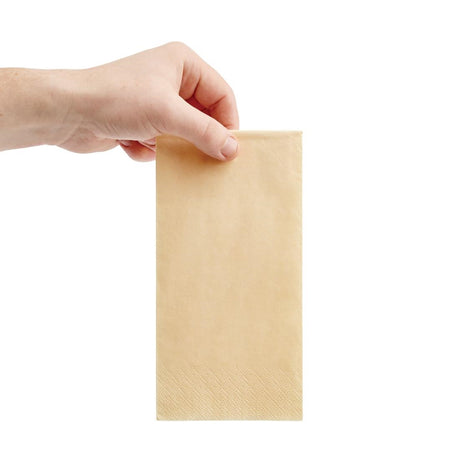 Fiesta Recyclable Dinner Napkin Cream 40x40cm 3ply 1/8 Fold (Pack of 1000) - FE259  Fiesta