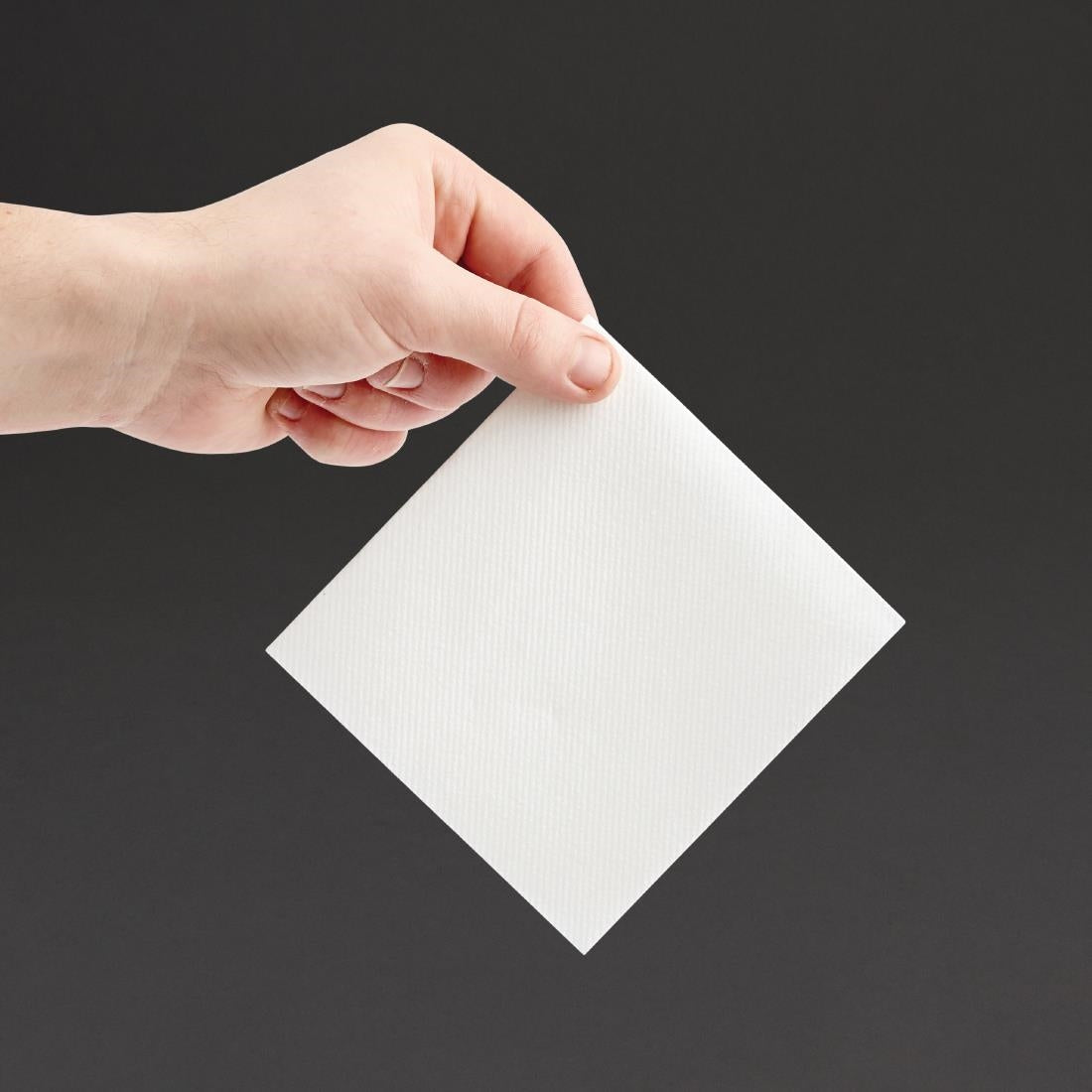 Fiesta Recyclable Premium Tablin Cocktail Napkin White 24x24cm Airlaid 1/4 Fold (Pk 2400) - FE262  Fiesta