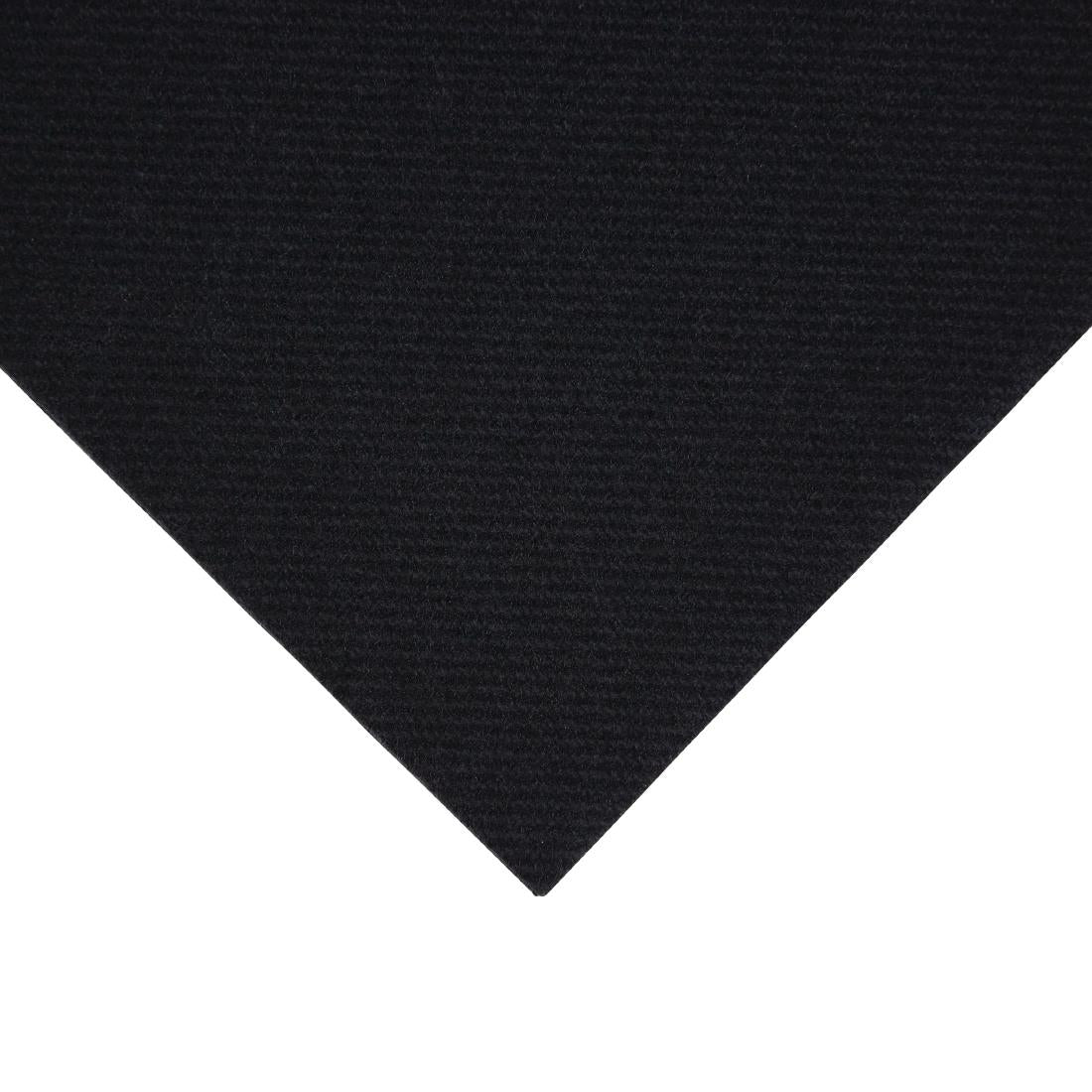 Fiesta Recyclable Premium Tablin Cocktail Napkin Black 24x24cm Airlaid 1/4 Fold (Pk 2400) - FE263  Fiesta