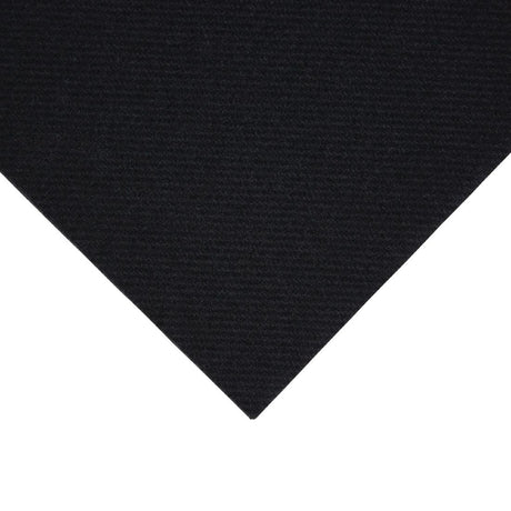 Fiesta Recyclable Premium Tablin Cocktail Napkin Black 24x24cm Airlaid 1/4 Fold (Pk 2400) - FE263  Fiesta