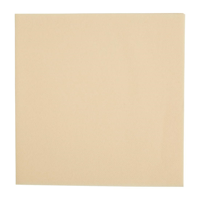 Fiesta Recyclable Premium Tablin Dinner Napkin Cream 40x40cm Airlaid 1/4 Fold (Pack of 500) - FE265  Fiesta
