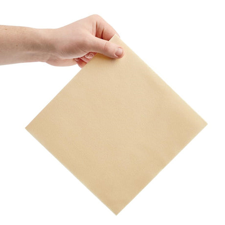 Fiesta Recyclable Premium Tablin Dinner Napkin Cream 40x40cm Airlaid 1/4 Fold (Pack of 500) - FE265  Fiesta