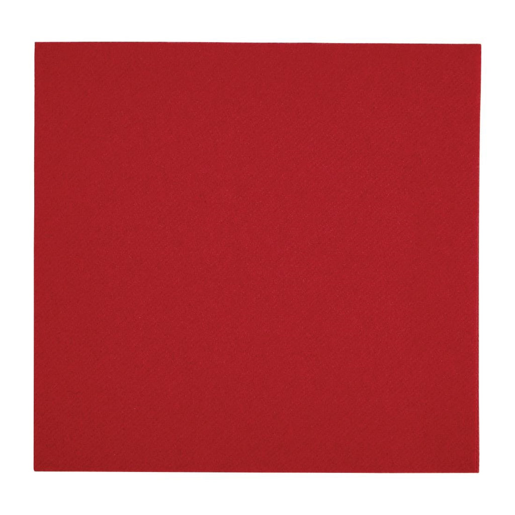 Fiesta Recyclable Premium Tablin Dinner Napkin Bordeaux 40x40cm Airlaid 1/4 Fold (Pk 500) - FE266  Fiesta