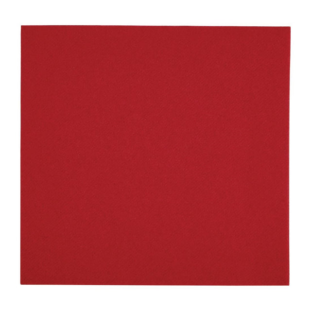Fiesta Recyclable Premium Tablin Dinner Napkin Bordeaux 40x40cm Airlaid 1/4 Fold (Pk 500) - FE266  Fiesta