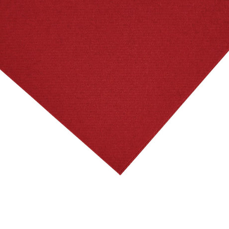 Fiesta Recyclable Premium Tablin Dinner Napkin Bordeaux 40x40cm Airlaid 1/4 Fold (Pk 500) - FE266  Fiesta