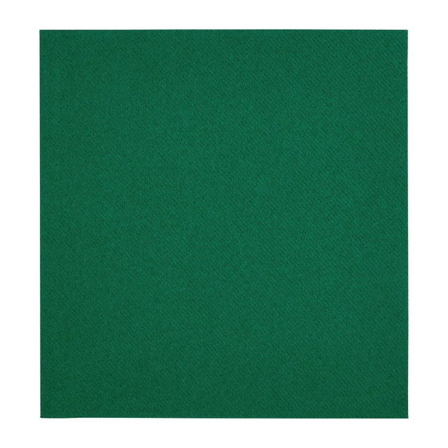 Fiesta Recyclable Premium Tablin Dinner Napkin Dark Green 40x40cm Airlaid 1/4 Fold (Pk 500) - FE268  Fiesta
