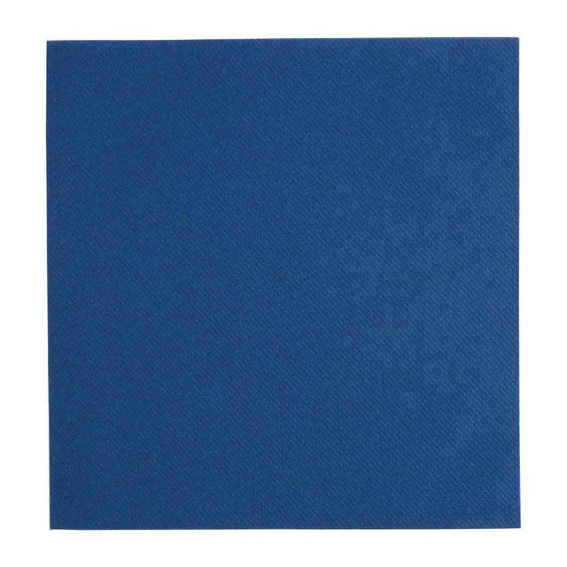 Fiesta Recyclable Premium Tablin Dinner Napkin Dark Blue 40x40cm Airlaid 1/4 Fold (Pk 500) - FE269  Fiesta