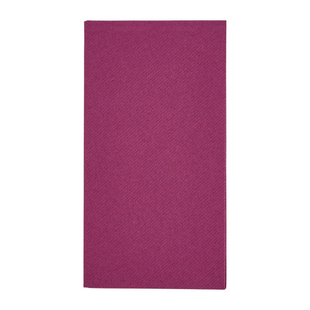 Fiesta Recyclable Premium Tablin Dinner Napkin Plum 40x40cm Airlaid 1/8 Fold (Pack of 500) - FE275  Fiesta