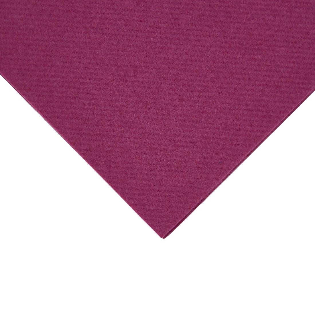 Fiesta Recyclable Premium Tablin Dinner Napkin Plum 40x40cm Airlaid 1/8 Fold (Pack of 500) - FE275  Fiesta