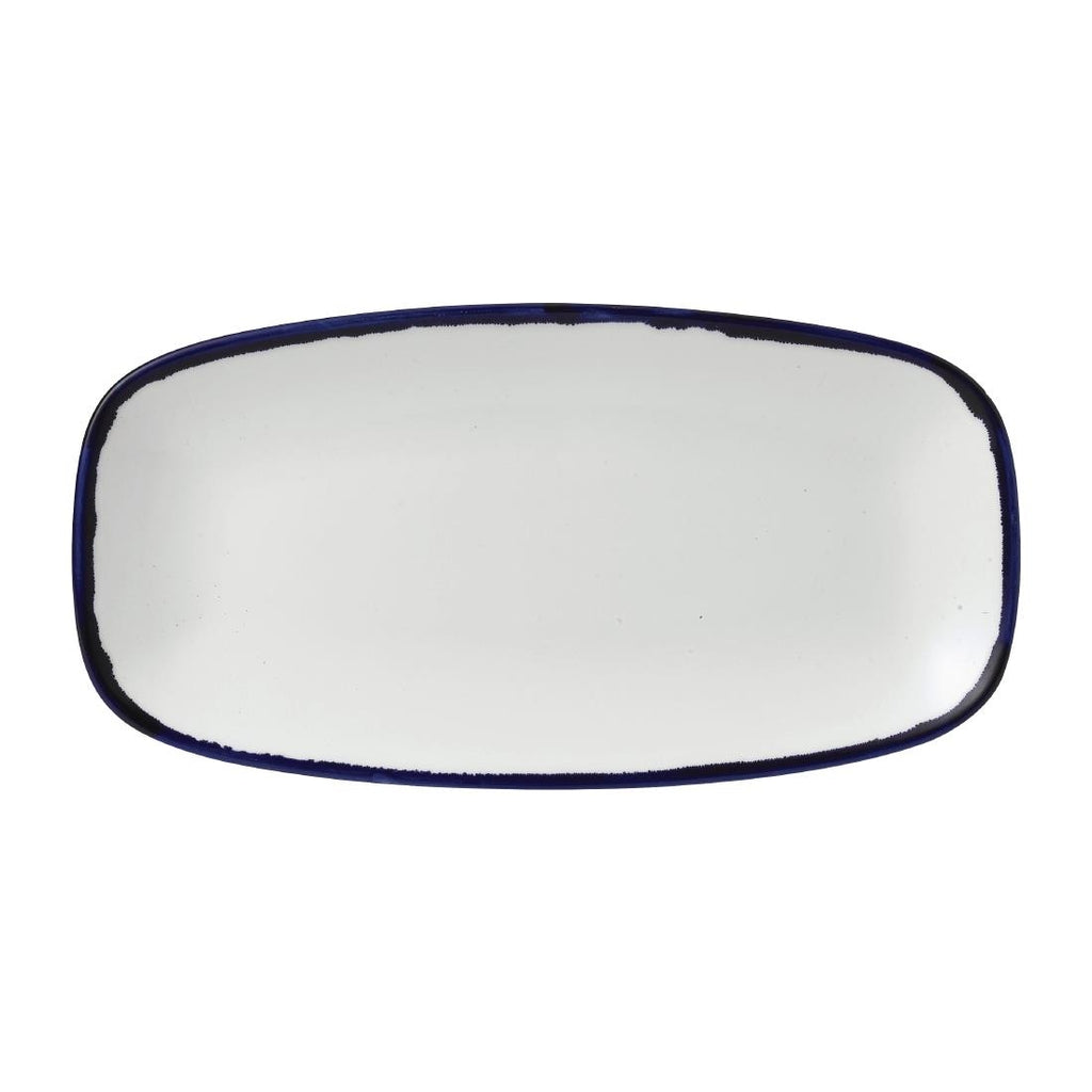 Dudson Harvest Ink Chefs Oblong Plate 298 x 152mm (Pack of 12) - FE354 Plates Churchill