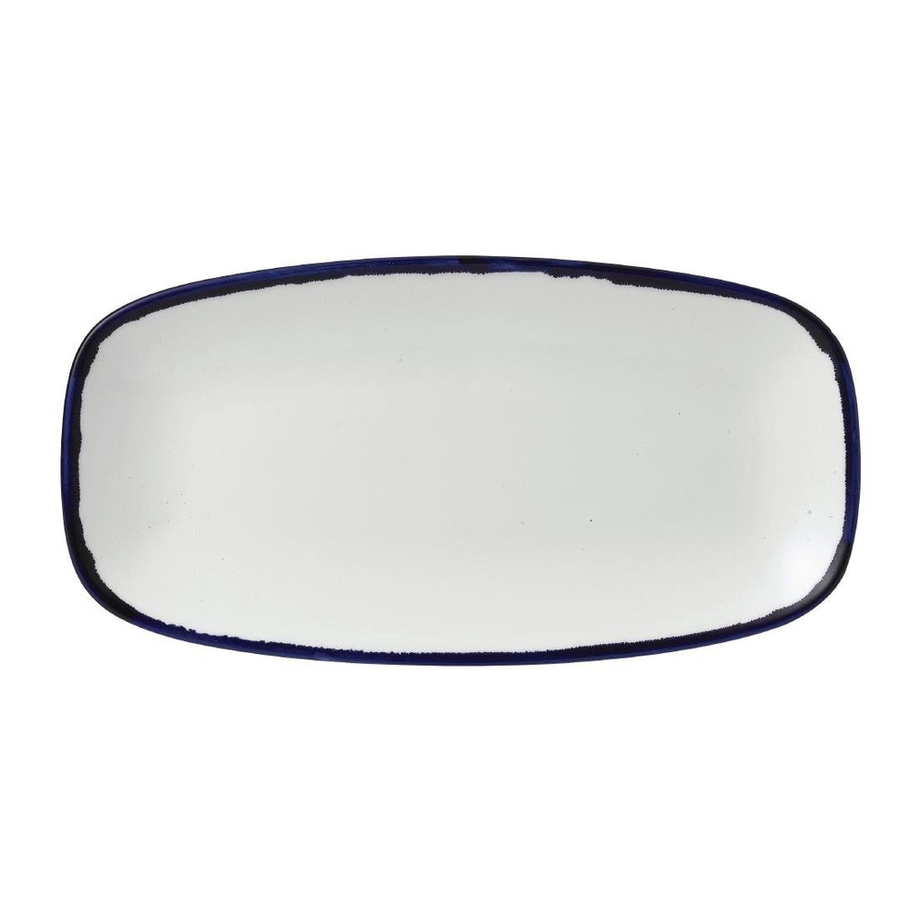Dudson Harvest Ink Chefs Oblong Plate 352 x 187mm (Pack of 6) - FE355 Plates Churchill