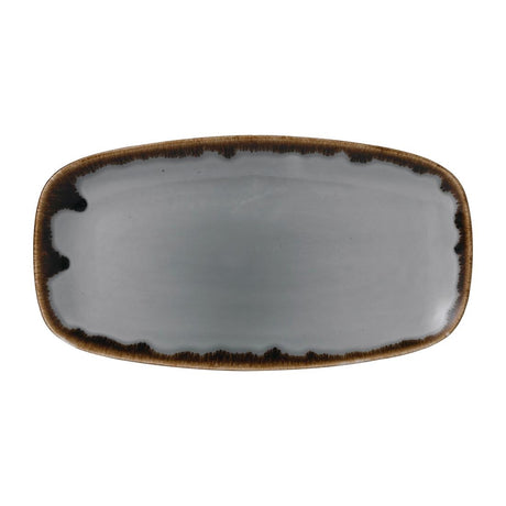 Dudson Harvest Grey Chefs Oblong Plate 352 x 187mm (Pack of 6) - FE368 Plates Churchill
