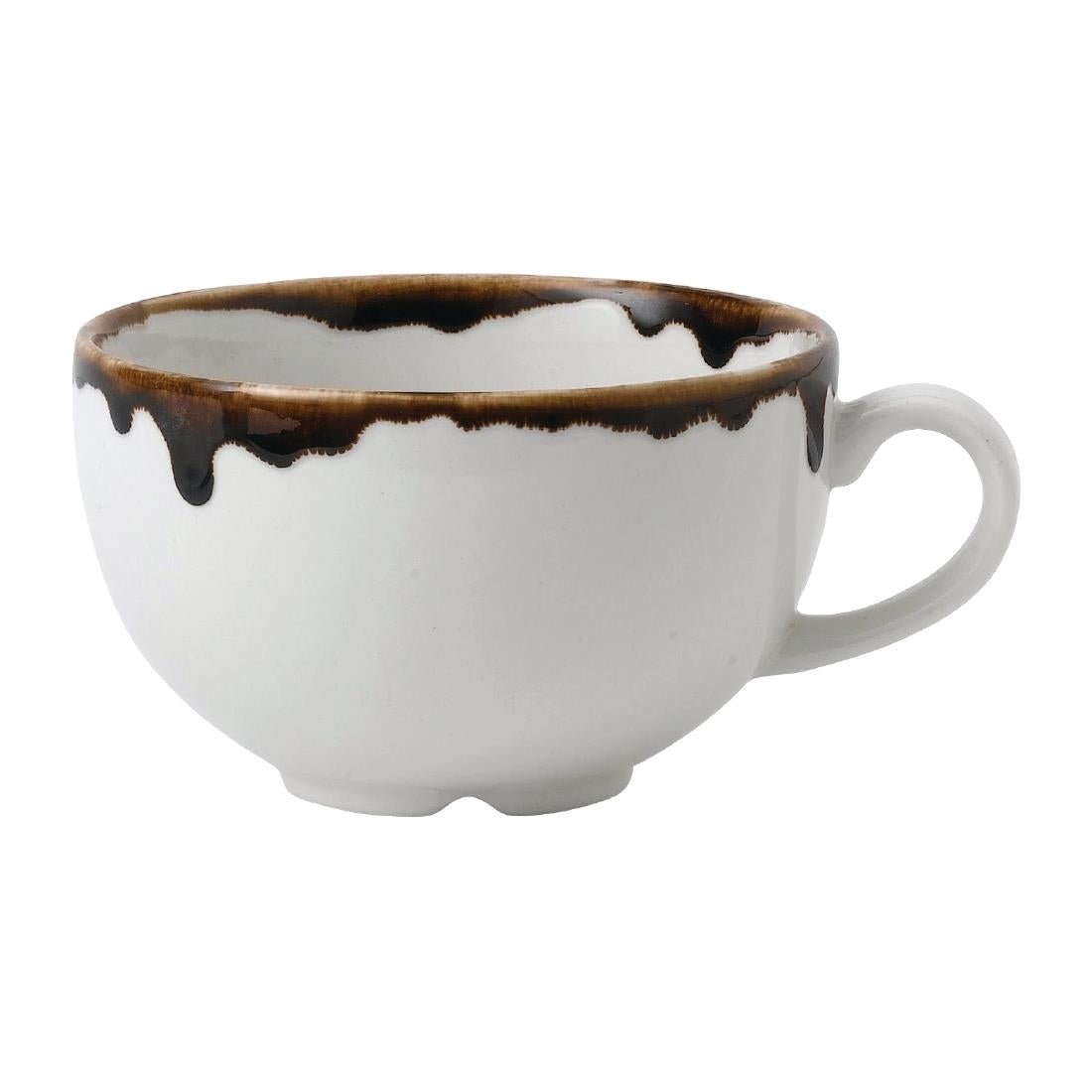 Dudson Harvest Natural Cappuccino Cup Diameter 340ml (Pack of 12) - FE375 Cups and Mugs Churchill