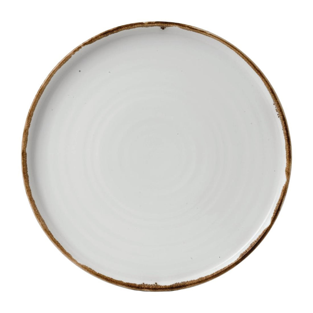 Dudson Harvest Natural Walled Plate 260mm (Pack of 6) - FE383 Plates Churchill
