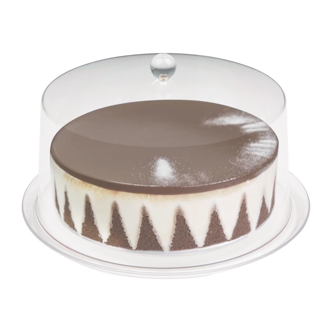 Olympia Kristallon Polycarbonate Display Cover Clear 308(Ø) x 190(H)mm - FE473 Olympia