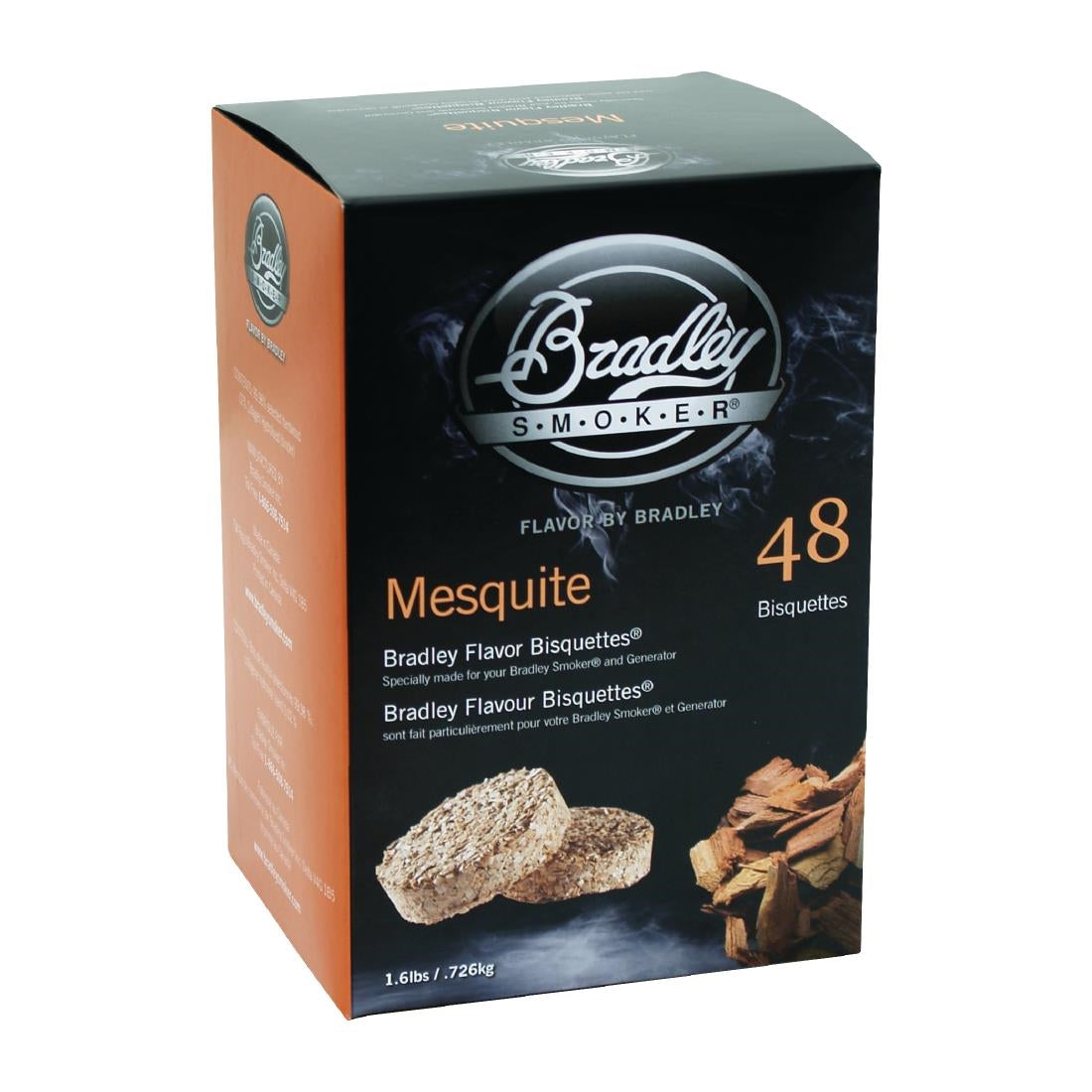 Bradley Food Smoker Mesquite Flavour Bisquette (Pack of 48) - FE646 Bradley