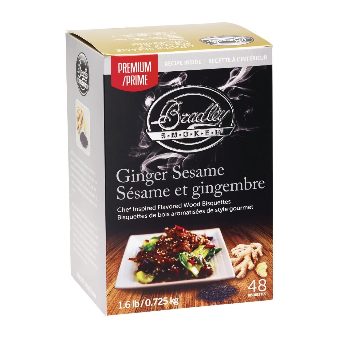 Bradley Food Smoker Ginger Sesame Premium Flavour (Pack of 48) - FE649 Bradley