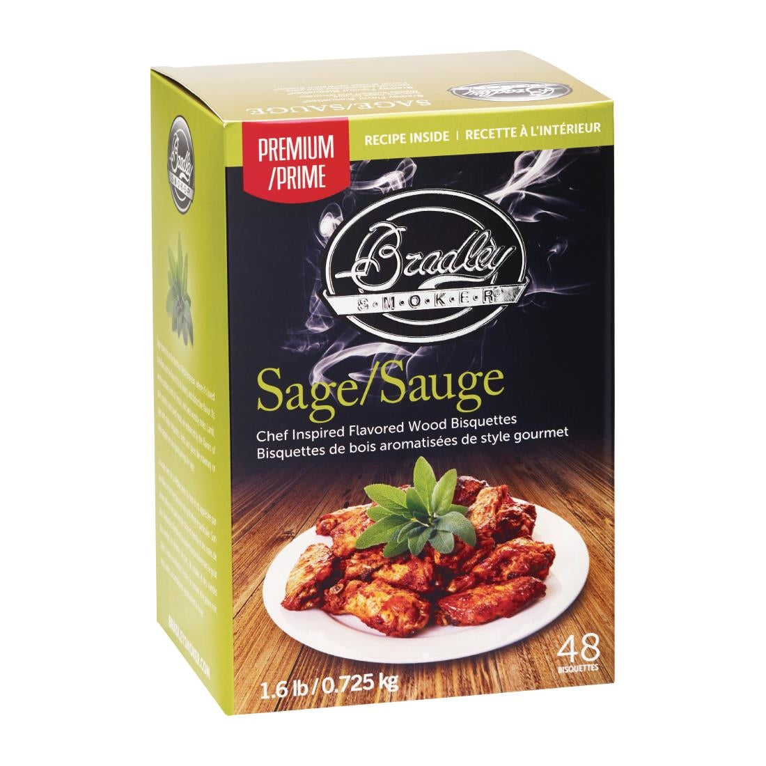 Bradley Food Smoker Sage Premium Flavour (Pack of 48) - FE651 Bradley