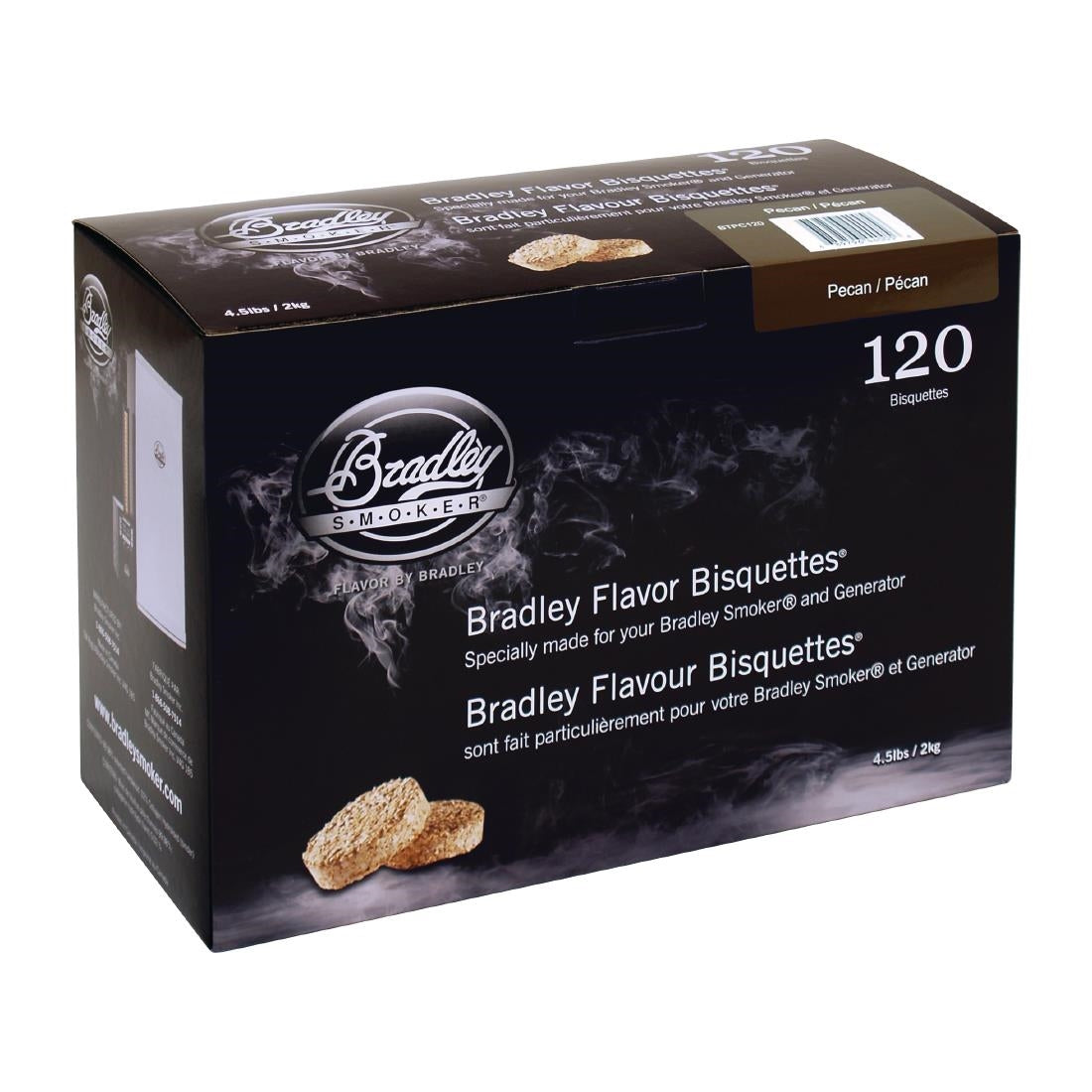 Bradley Food Smoker Pecan Flavour Bisquette (Pack of 120) - FE655 Bradley