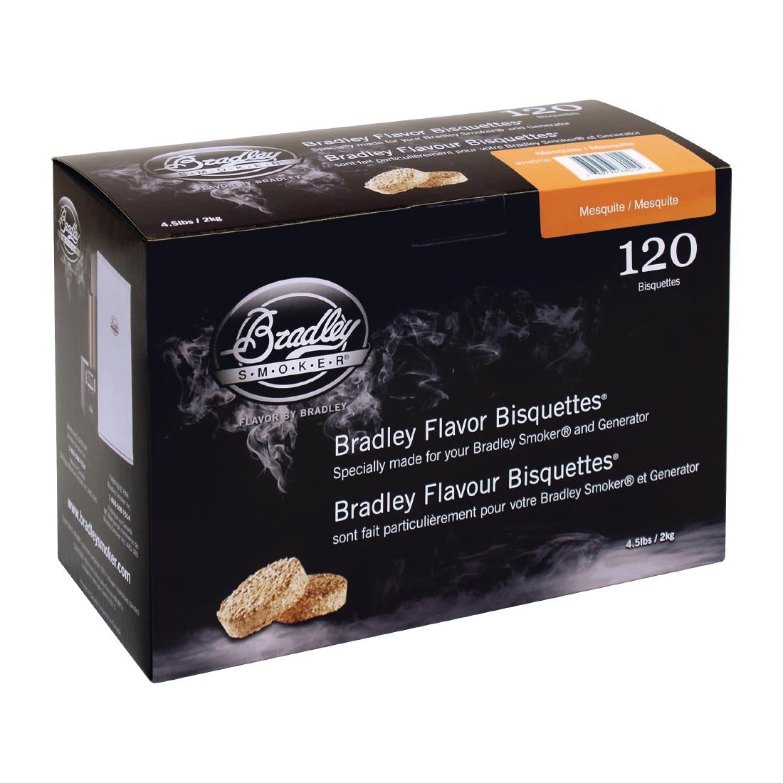 Bradley Food Smoker Mesquite Flavour Bisquette (Pack of 120) - FE657 Bradley