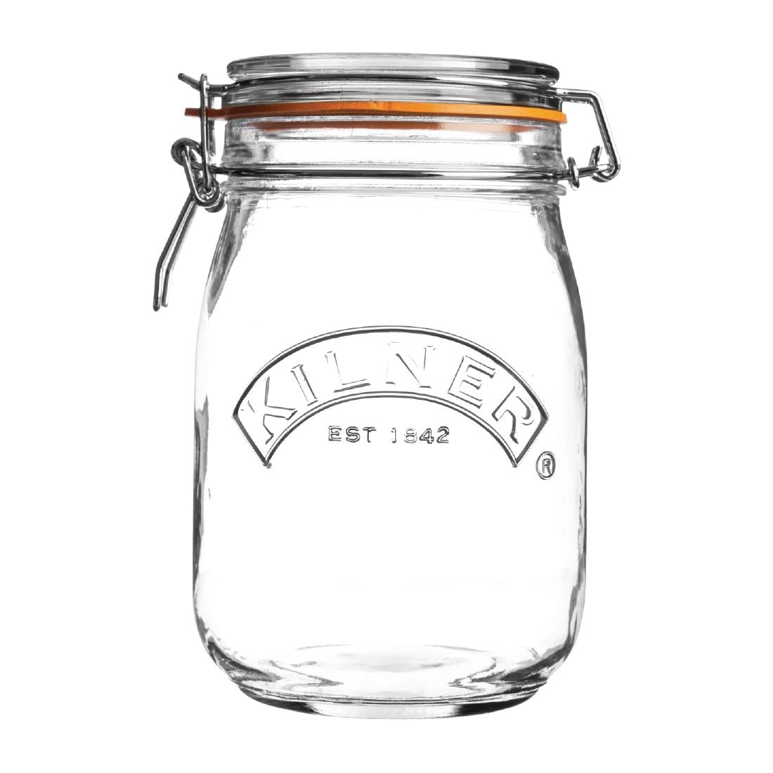 Kilner Clip Top Round Preserve Jar 1000ml (Pack of 4) - FE738 Kilner