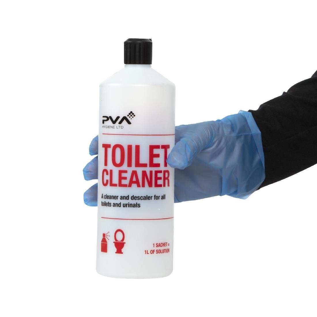 PVA Hygiene Toilet Cleaner Squeezy Bottle 1Ltr - FE772 PVA Hygiene