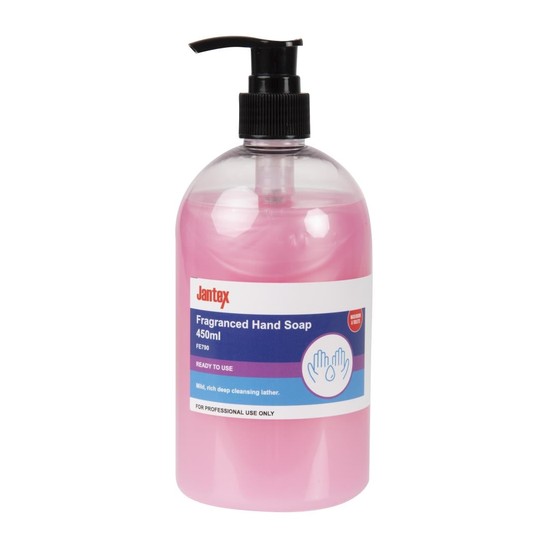Jantex Fragranced Hand Soap Pink Pearl Ready To Use 450ml - FE790 Jantex