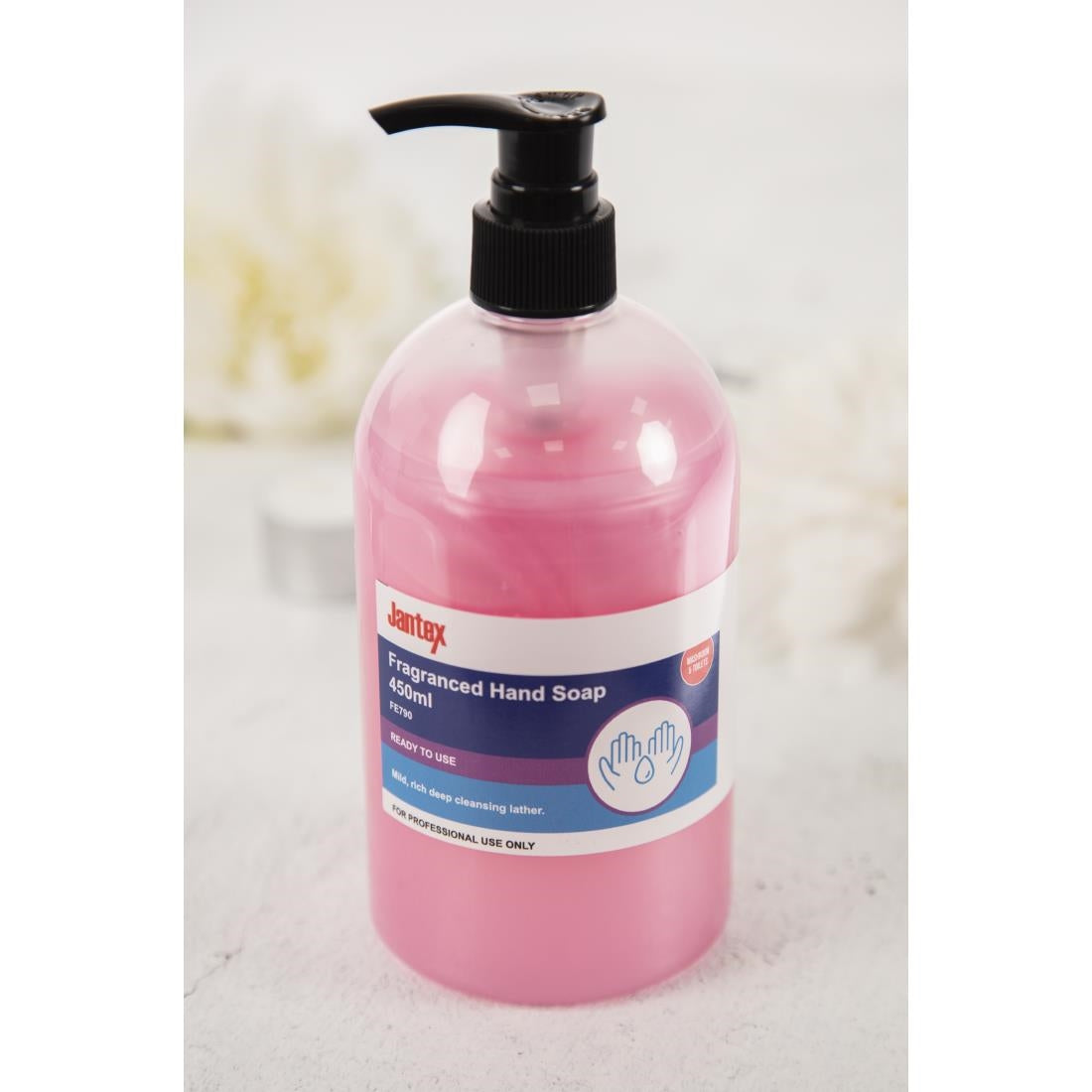 Jantex Fragranced Hand Soap Pink Pearl Ready To Use 450ml - FE790 Jantex