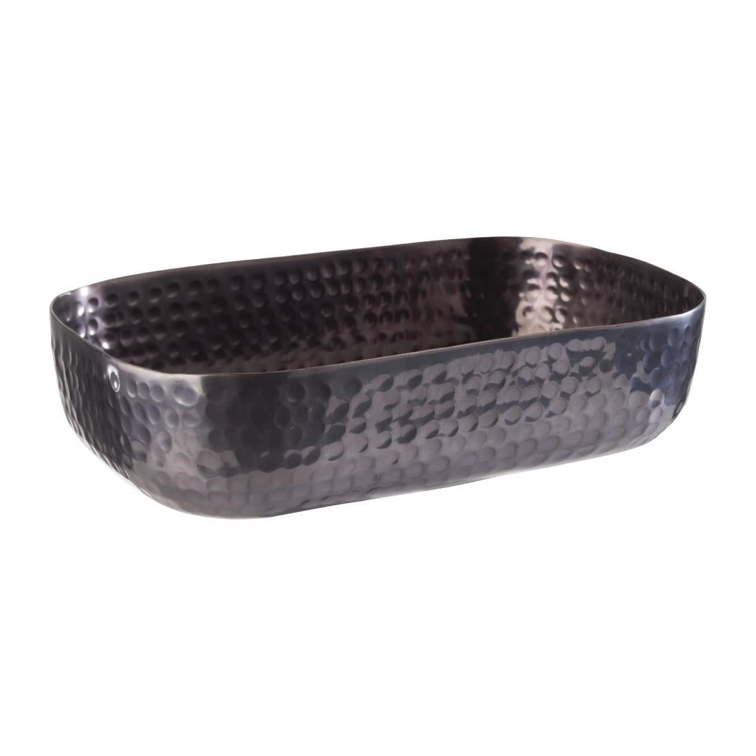APS Hammered Serving Bowl Black 155 x 230mm - FE977 APS