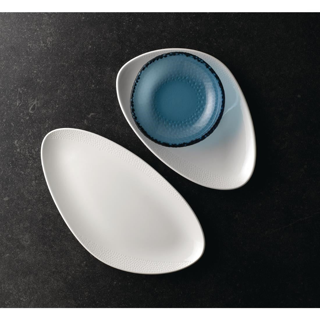 Isla White Chefs' Triangle Plate 13 3/4 x 7 3/8 " (Box 6) - FE994 Plates Churchill