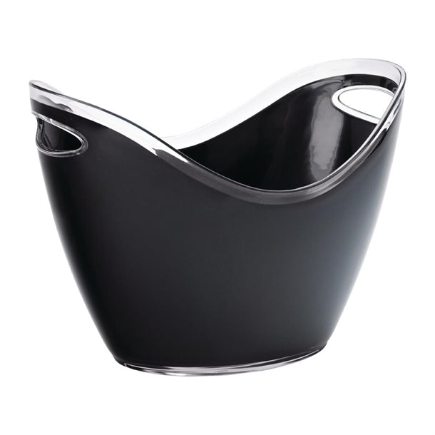 Utopia Large Champagne Bucket Black 350(Ø)mm (Pack of 2) - FH176 Utopia