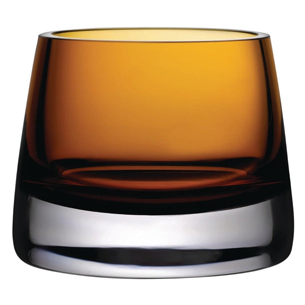 Utopia Joy Votive Glasses Amber 80mm (Pack of 6) - FH765 Utopia