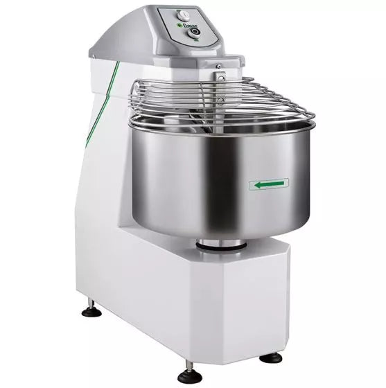 Fimar 62lt Twin Speed Spiral Dough Mixer Fixed Bowl 50Kg 3PH | 50/S Variable Speed Dough Mixers Fimar