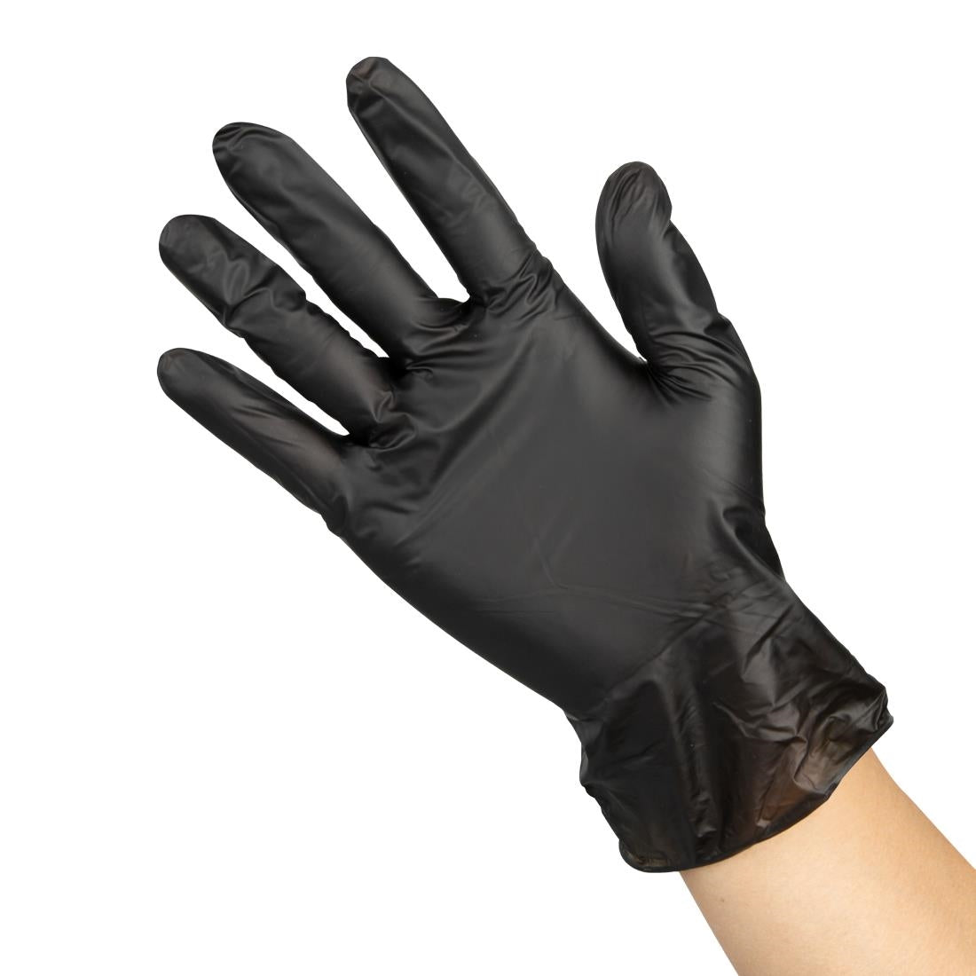 Hygiplas Vinyl Black Powder Free Glove L (Pack of 100) - FJ748-L Hygiplas