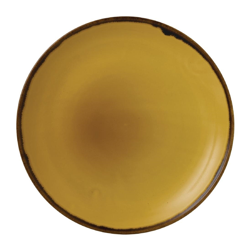 Dudson Harvest Dudson Mustard Coupe Plate 217mm (Pack of 12) - FJ772 Plates Churchill