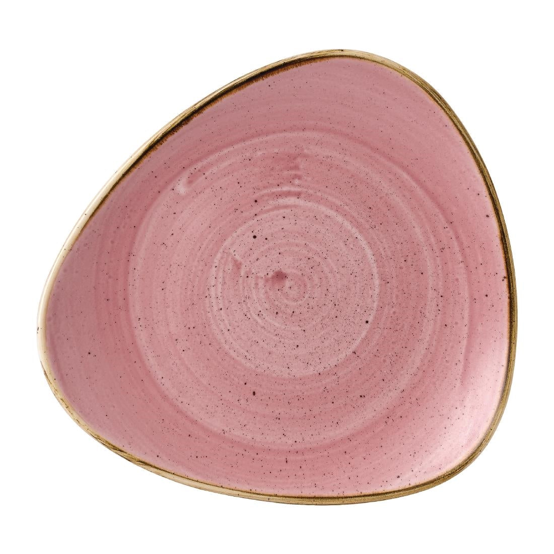 Churchill Stonecast Triangle Plates Petal Pink 9" (Pack of 12) - FJ905 Plates Churchill