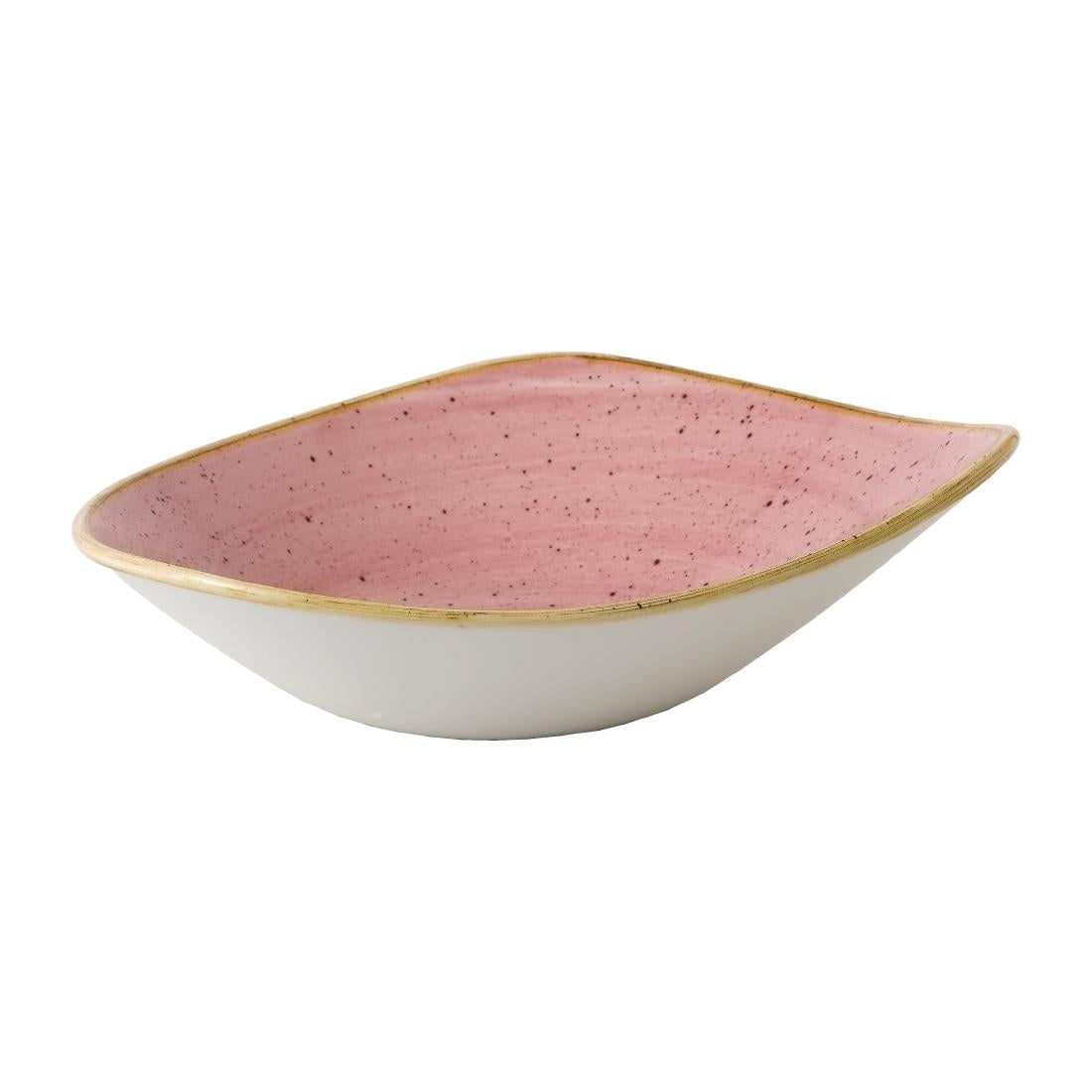 Churchill Stonecast Triangle Bowls Petal Pink 21oz (Pack of 12) - FJ906 Bowls Churchill