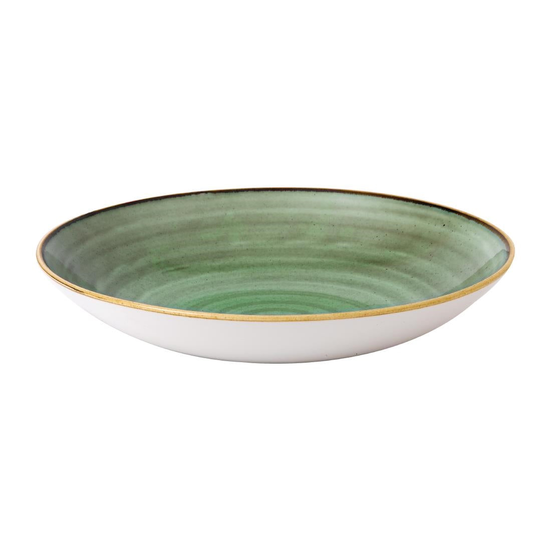 Stonecast Samphire Green Coupe Bowl 12 " 84.5oz (Box 6) - FJ911 Bowls Churchill