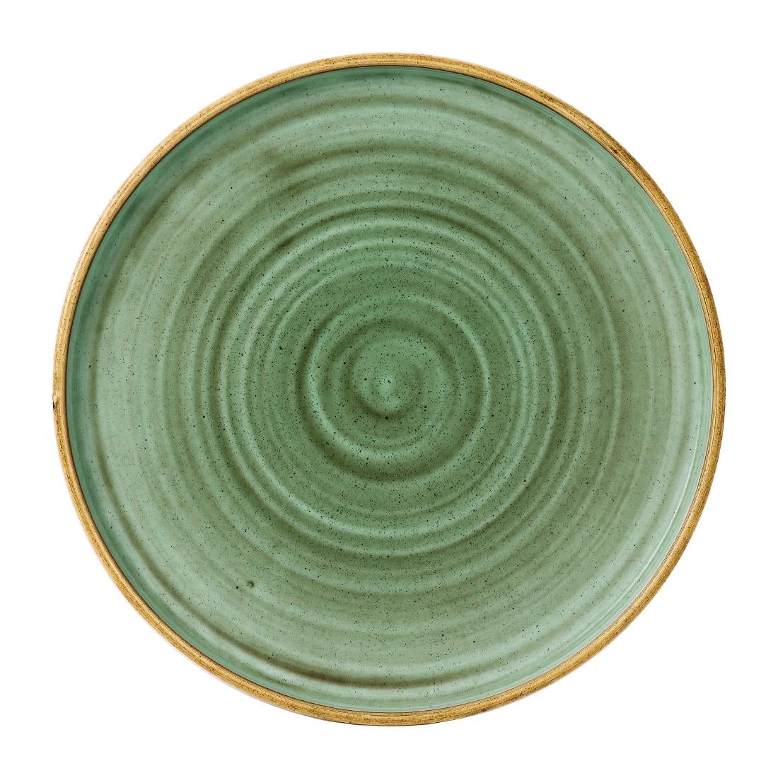 Stonecast Samphire Green Walled Plate 10 1/4 " (Box 6) - FJ914 Plates Churchill