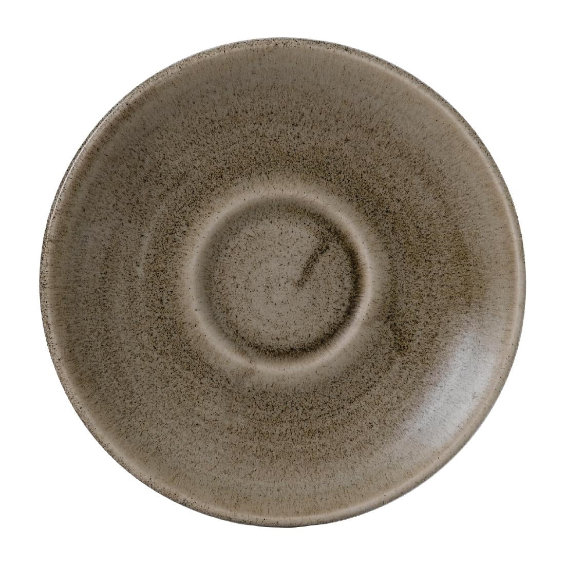Stonecast Patina Antique Taupe Saucer 6 1/4 " (Pack of 12) - FJ925 Churchill Super Vitrified Churchill
