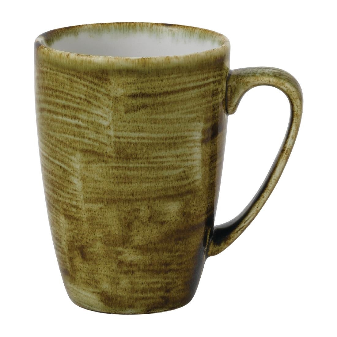 Stonecast Plume Olive Mug 12oz (Pack of 12) - FJ942 Churchill Super Vitrified Churchill