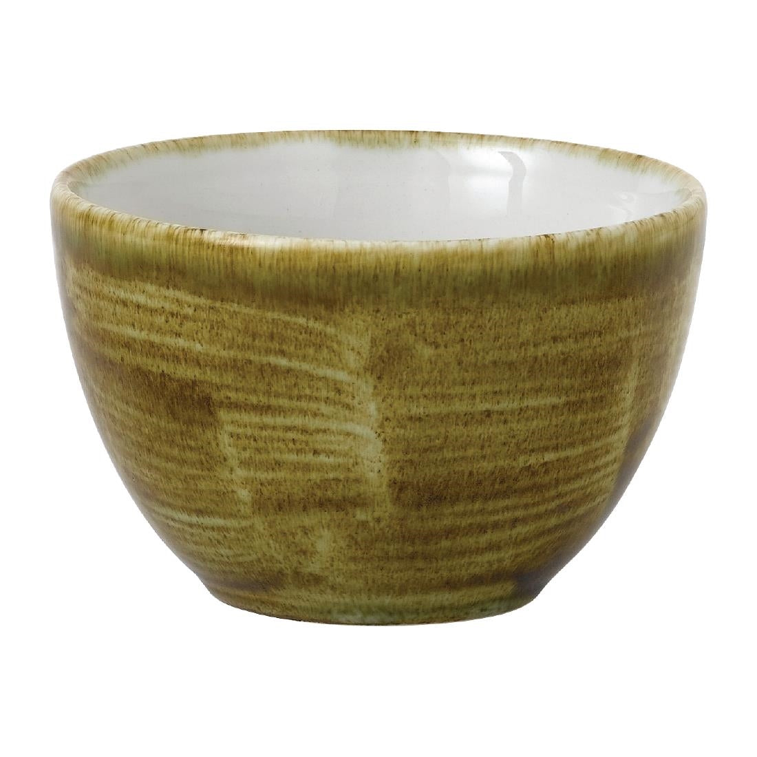Stonecast Plume Olive Sugar Bowl 8oz (Pack of 12) - FJ943 Bowls Churchill