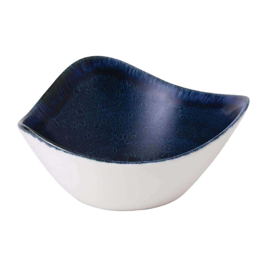 Stonecast Plume Ultramarine Triangle Bowl 9oz (Pack of 12) - FJ951 Bowls Churchill