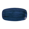 Stonecast Plume Ultramarine Chefs' Oblong Plate No. 4 13 7/8 x 7 3/8 " (Box 6) - FJ952 Plates Churchill
